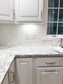 Should I use matte or glossy white subway tile for kitchen backsplash