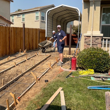 concrete driveway & walkway