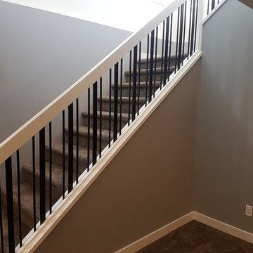 Paint Grade Handrail with Clustered Wide Bars