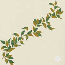 Elegant Fruit Branch Fall Stencils - Wall Stencils