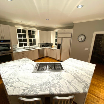 Charlotte Kitchen Remodel - Calacatta Waimea Marble