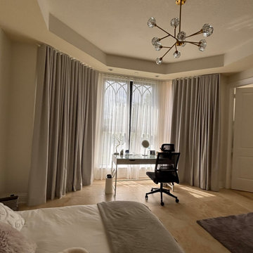 Sheer and blackout drapes