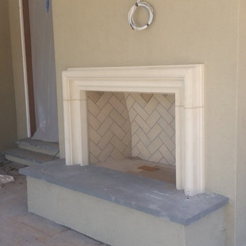 Cast Stone Fireplace Mantels exterior stone