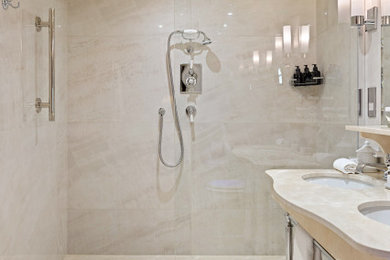 Photo of a contemporary bathroom in London.
