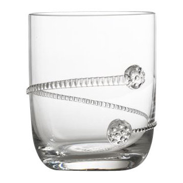 Clear Glasses Rope Stemless Cocktail, Set of 4