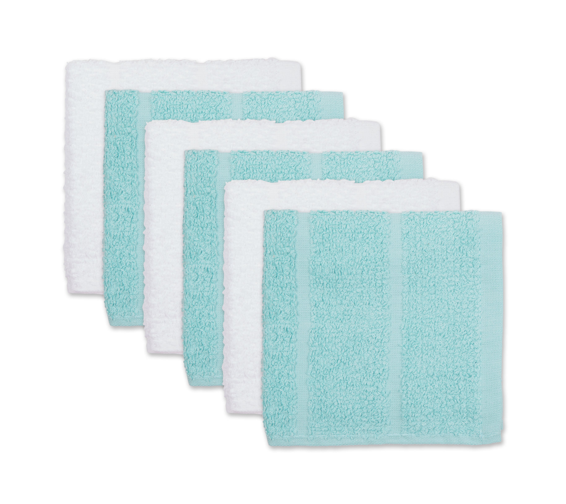 Robin's Egg Blue Basic Chef Terry Dishcloth (Set of 6) - Dish Towels ...