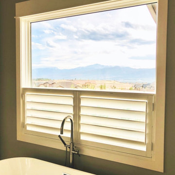 "Cafe, Double Hung" Plantation Shutter applications