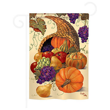 Harvest & Autumn Cornucopia 2-Sided Impression Garden Flag