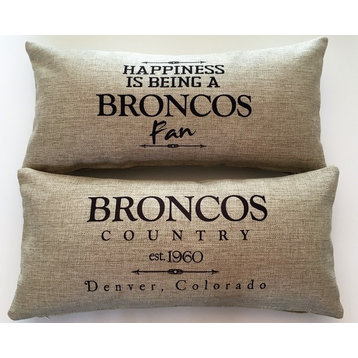"Denver Broncos" Football Fan Reversible Pillow
