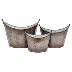 Farmhouse Outdoor Pots And Planters by Three Hands Corp