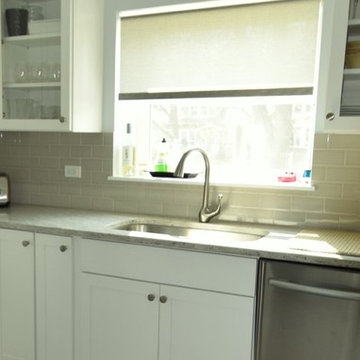Hunter Douglas Designer Roller Shades in Kitchen