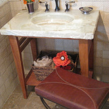 Powder Room Faucet / Countertop Ideas