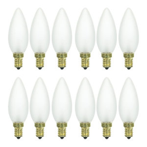 12 Pack Sunlite Clear Torpedo Tip Chandelier Bulb 40w 120v Torpedo Tip Chandelier Bulb 40w 120v