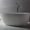 Dyconn Faucet Maria Freestanding Acrylic Bathtub, Glossy, White, 59"