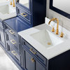 Milano 84" Double Sink Bathroom Vanity Modular Set, Blue