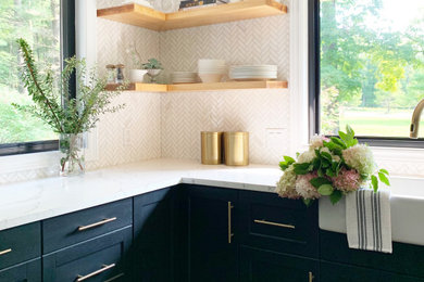 Mid-sized cottage home design photo in Other