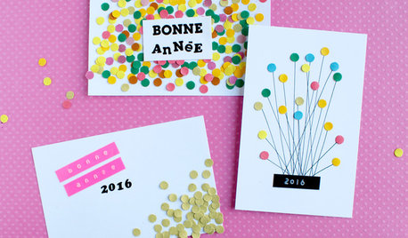DIY : Fêtez la nouvelle année avec des cartes de vœux confettis