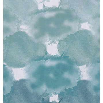 Beach Clouds, Geometric Print Placemat, Set of 4, Teal