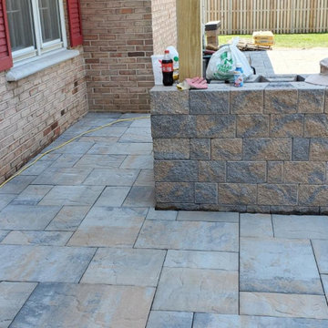 Patio/Seating Wall/Steps/Pergola and Outdoor Kitchen