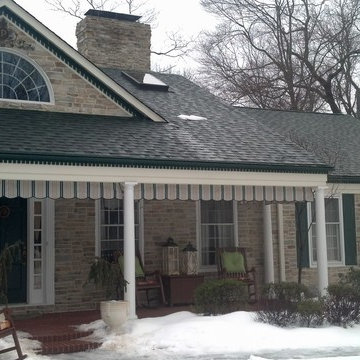 Front Entry Ways and Stairs Installation with Stone Patio Materials