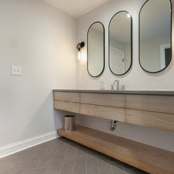 Transitional and Elegant Bathroom Remodels in Clarendon Hills