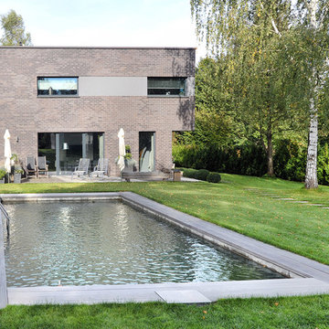 Villa in Hoppegarten, Pool und Birke