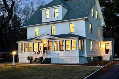 Example of an exterior home design in Boston