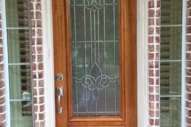 before and after badly weathered door