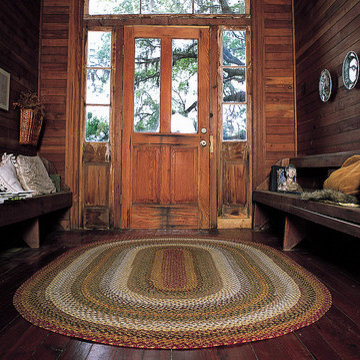 Homespice Decor Pumpkin Pie Cotton Braided Rug