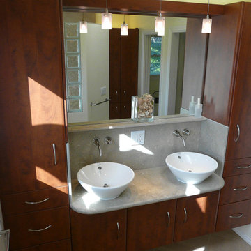 Summer Flame Stone & Glass Bath