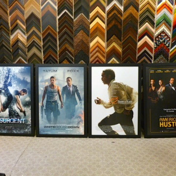 Movie posters for film company