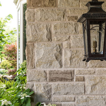 Laurier Ivory White, Maple Sugar & Canyon Buff Building Stone Home - Quebec, CAN
