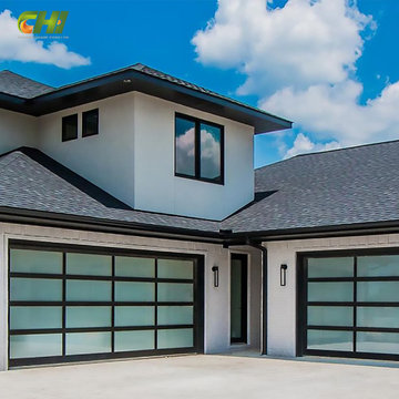Custom Manufacturing Aluminum and Glass Garage Door Manufacturer for Wholesale B