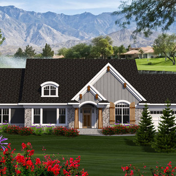 Craftsman Ranch Plan #51015