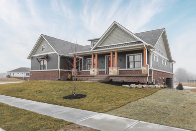 Inspiration for a craftsman exterior home remodel in Indianapolis