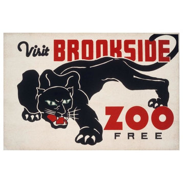 "Brookfield Zoo - Panther" Digital Paper Print by WPA, 32"x22"