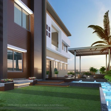 About Landscape Design Houston, 3D Modern Landscape Renderings