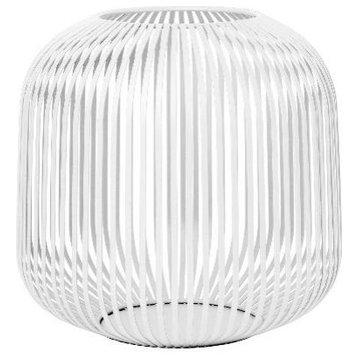 Lito Lantern Medium 10.6"Hx10.8", White