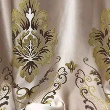 QYFL1821C On Sales Rainier Brocade Faux Silk Flowers Grey Beige Blue Purple Cust