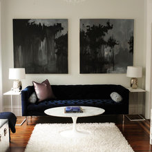 navy blue sofa