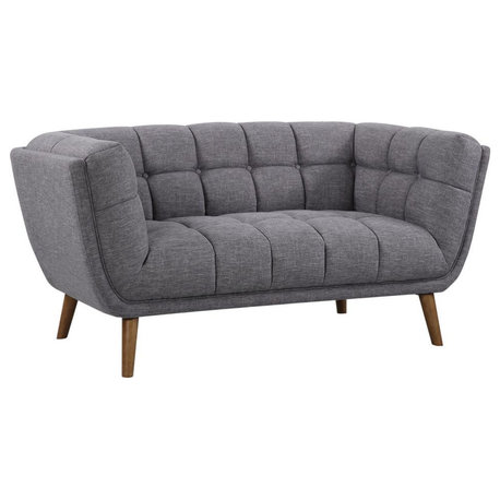 Armen Living Phantom Mid-Century Modern Loveseat