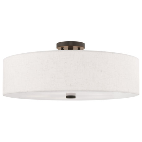 Livex Lighting English Bronze 5-Light Ceiling Mount