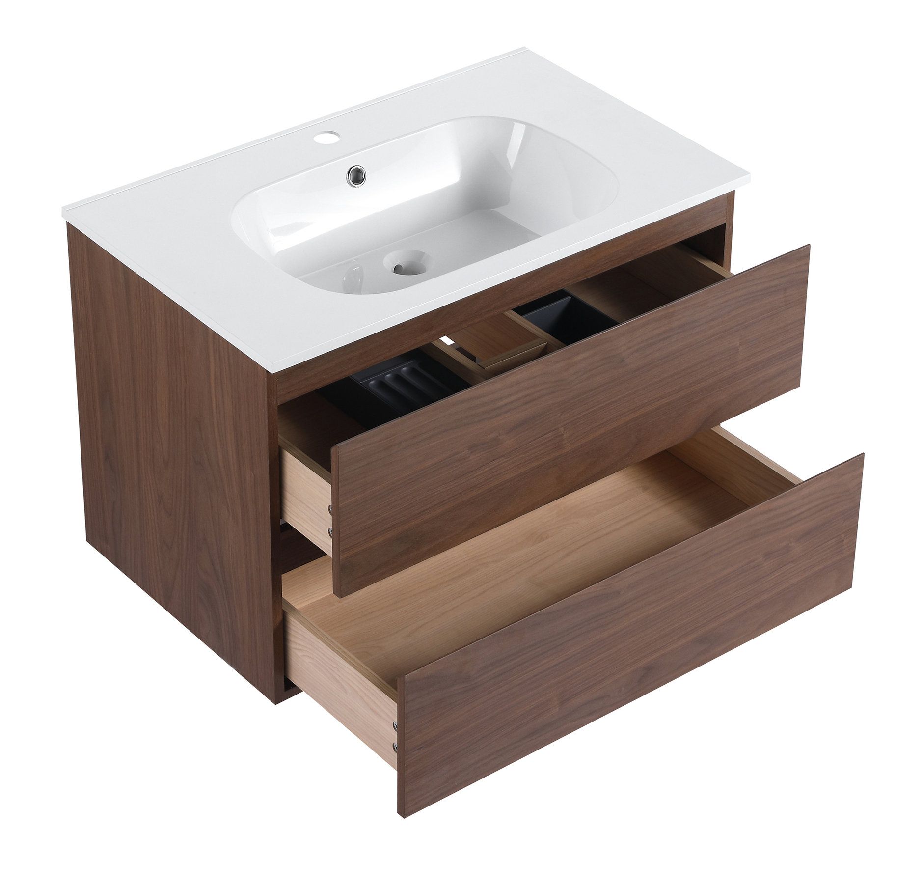 30" Wall-Mounted Bath Vanity, Top and Basin - Modern - Bathroom ...