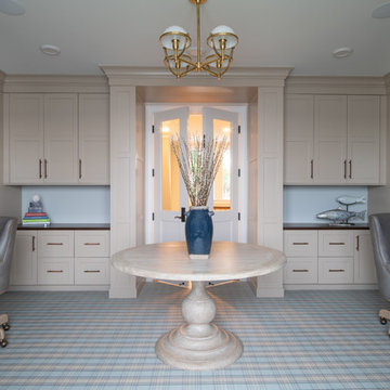 His and Hers Double Office | East Coast Shingle Style Home