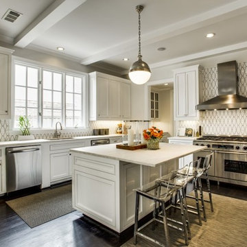 New Classic Kitchen with Custom Rialto Backsplash