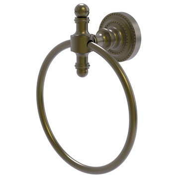 Retro Dot Towel Ring, Antique Brass