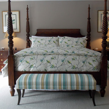 Teal, Blue and Green Master Suite With Four Poster Bed