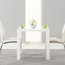 Carsen Dining Chairs, Ivory Faux Leather, Set of 2