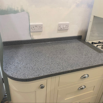 Apollo Recycled Glass Gold Star Worktops and Upstands