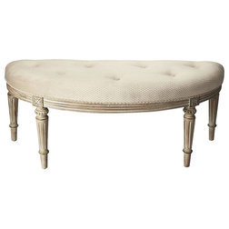 French Country Upholstered Benches by Carpet Queen